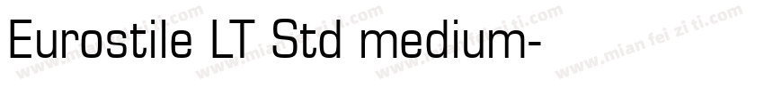 Eurostile LT Std medium字体转换